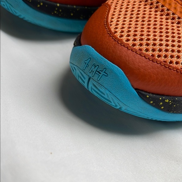 Nike JA 1 Brigit Mandarín and Blue Sneakers with Yellow Accents - Picture 6 of 14